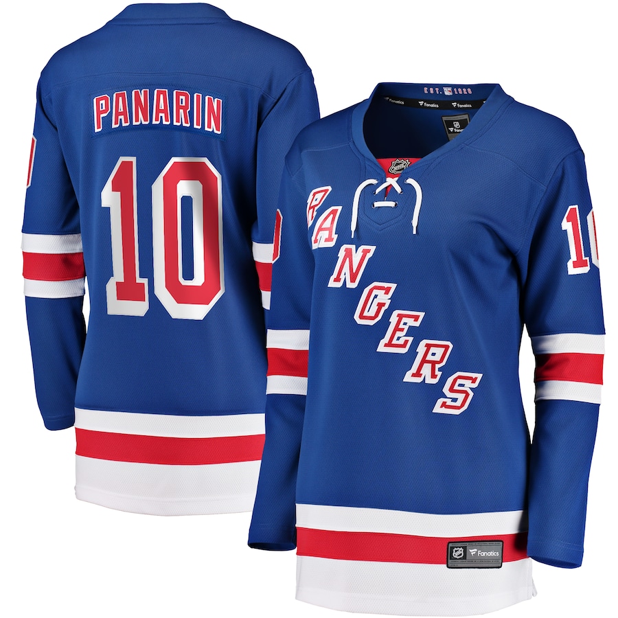 Women's New York Rangers Artemi Panarin Fanatics Blue Home Breakaway Player Jersey - Jersey