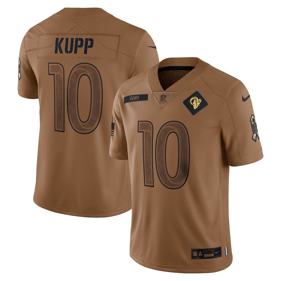 Men's Los Angeles Rams Cooper Kupp Nike Brown 2023 Salute To Service Limited Jersey - Jersey