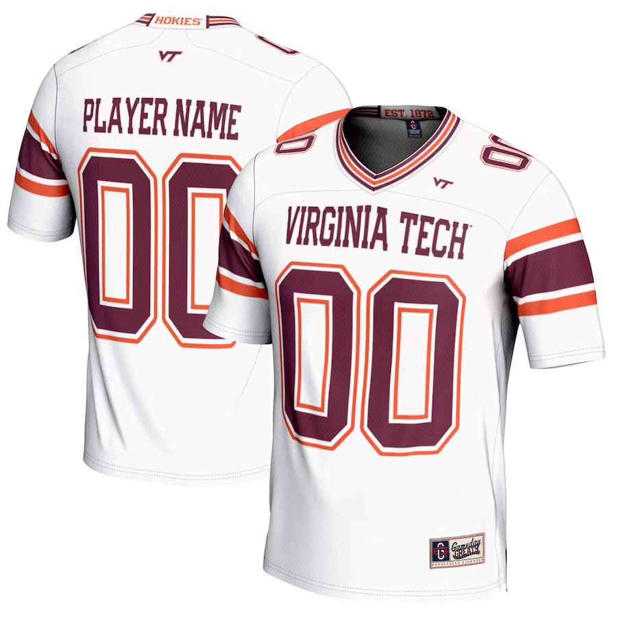 Virginia Tech Hokies GameDay Greats Youth NIL Pick-A-Player Football Jersey - White - Jersey