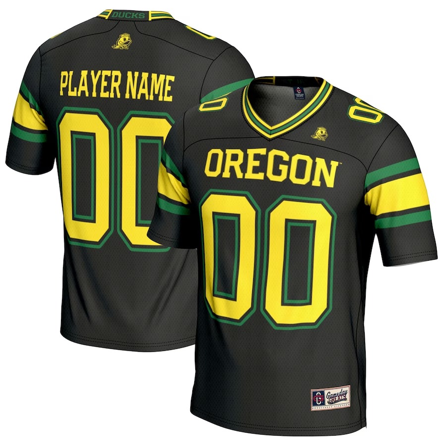Oregon Ducks GameDay Greats NIL Pick-A-Player Football Jersey - Black - Jersey