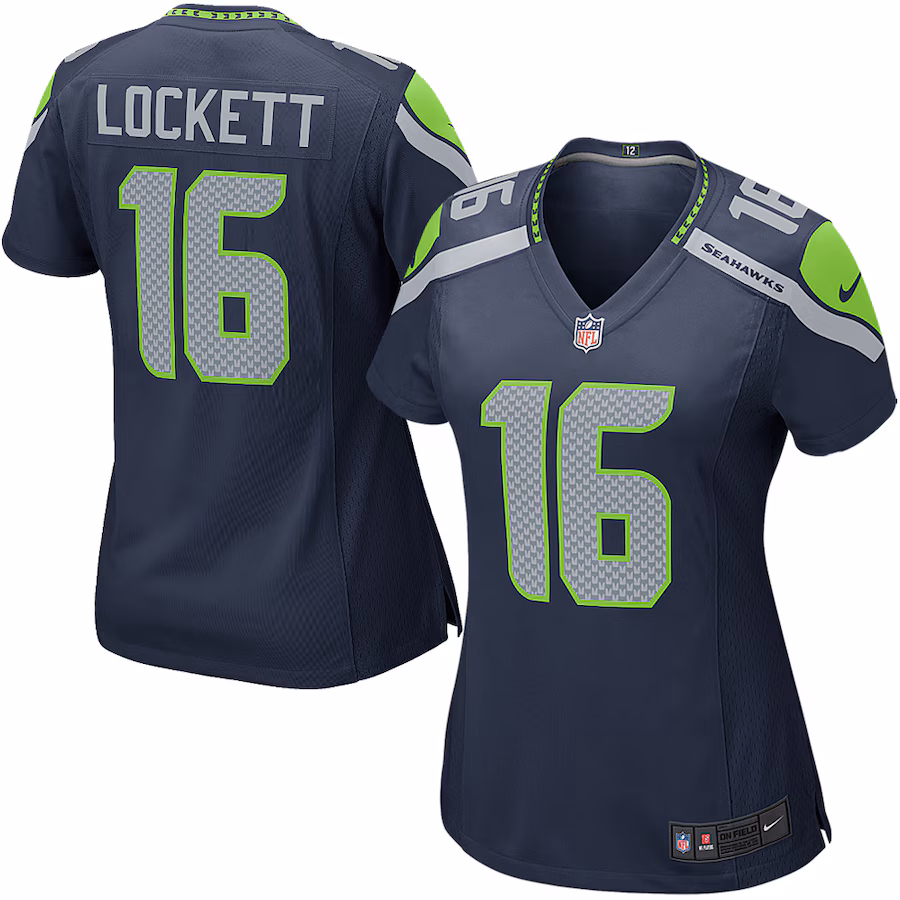 Women's Seattle Seahawks Tyler Lockett Nike Navy Player Jersey - Jersey