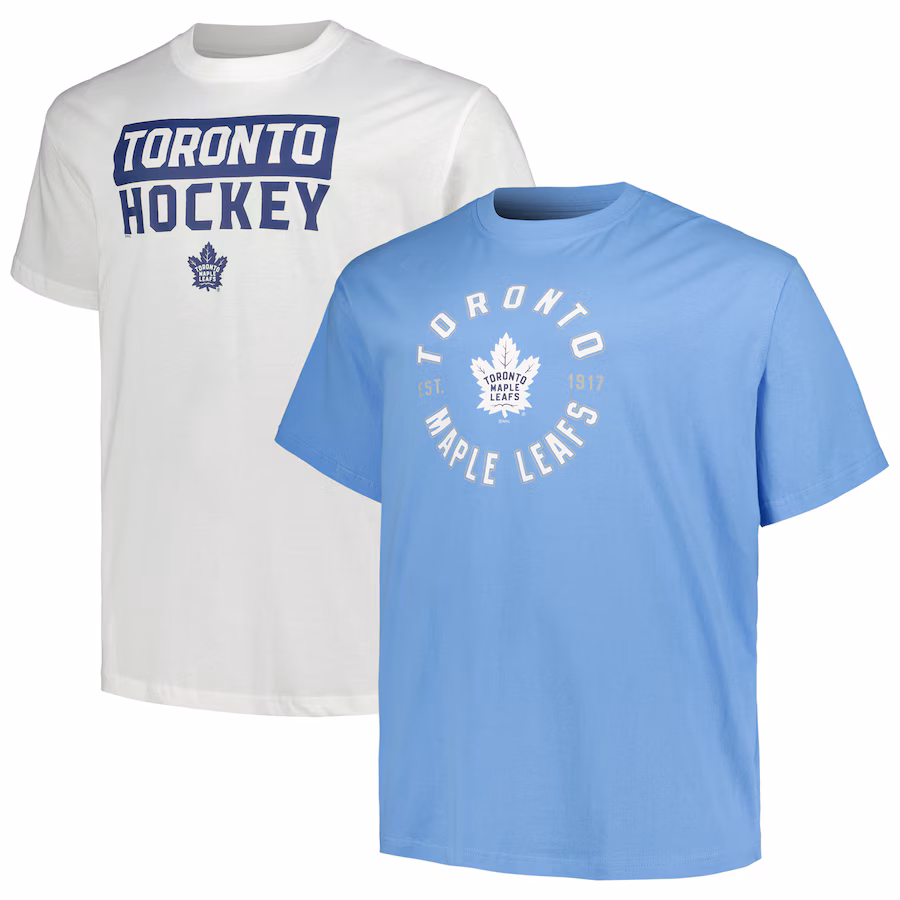 Men's Toronto Maple Leafs Fanatics Big & Tall 2-Pack T-Shirt Set - Jersey