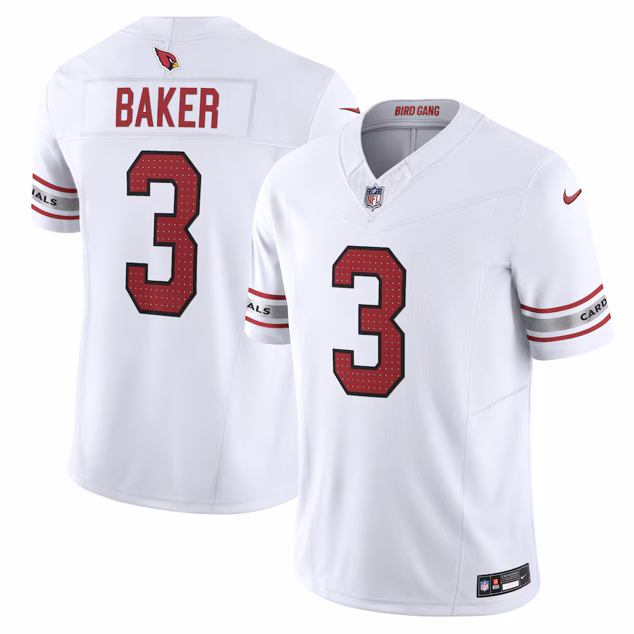 Men's Arizona Cardinals Budda Baker Nike White Vapor F.U.S.E. Limited Jersey - Jersey