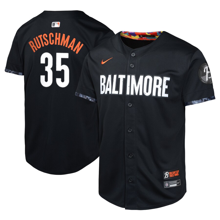 Youth Baltimore Orioles Adley Rutschman Nike Black City Connect Limited Player Jersey - Jersey