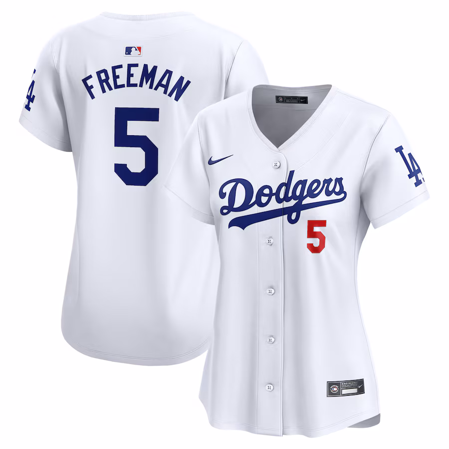 Women's Los Angeles Dodgers Freddie Freeman Nike White Home Limited Player Jersey - Jersey