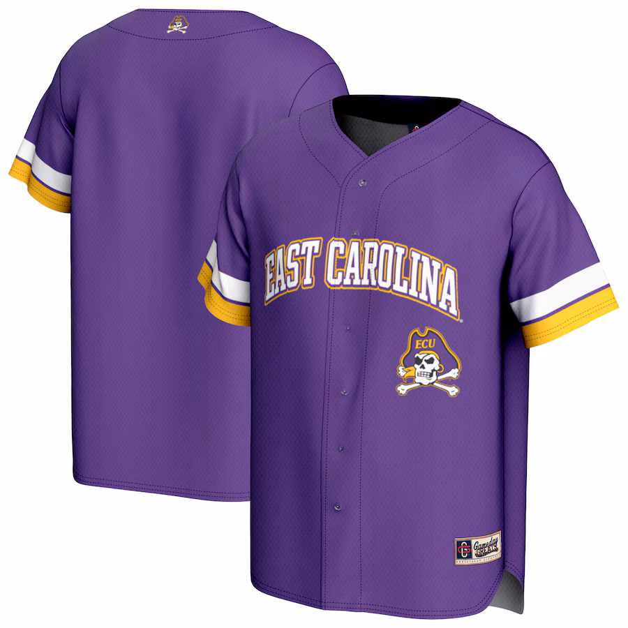 Unisex GameDay Greats Purple ECU Pirates Spirit Baseball Jersey - Jersey