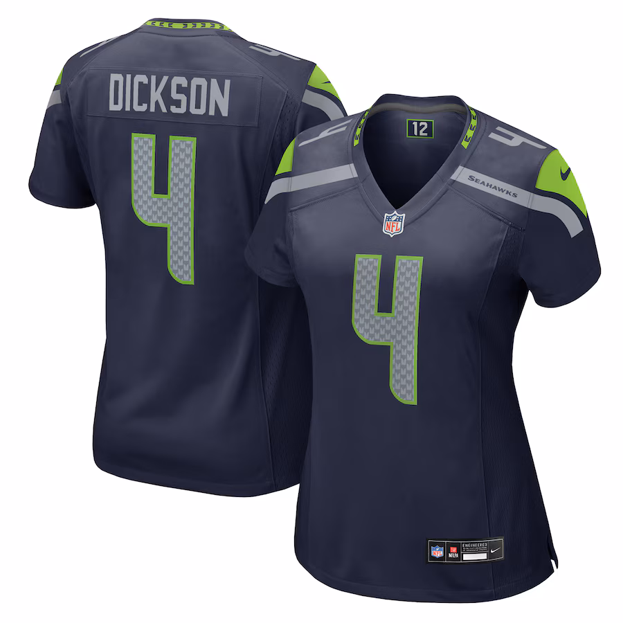 Women's Seattle Seahawks Michael Dickson Nike College Navy Game Jersey - Jersey