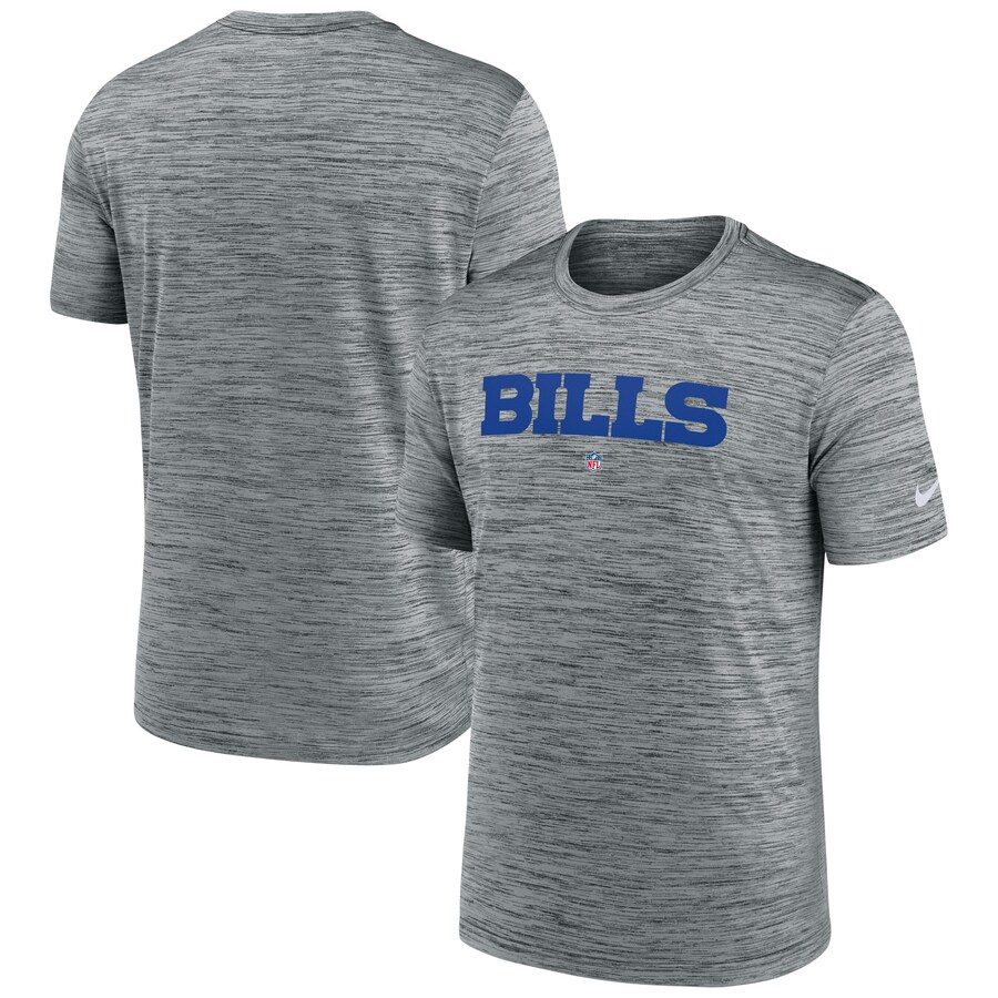 Men's Buffalo Bills Nike Gray Velocity Performance T-Shirt - Jersey