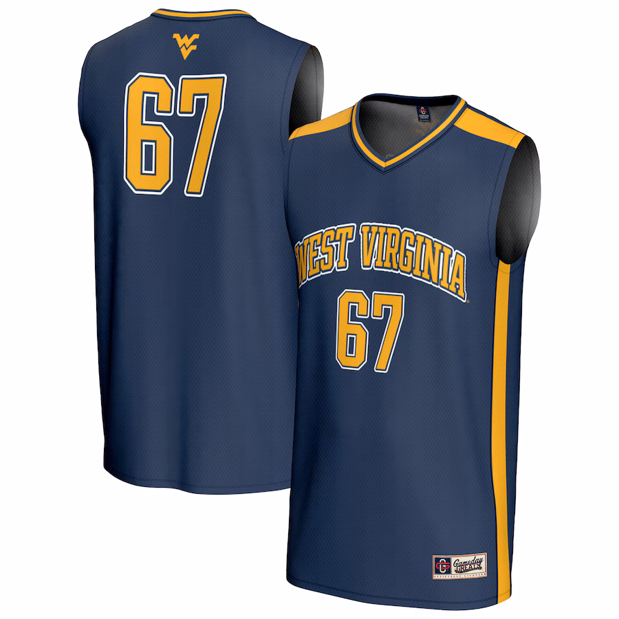 Youth GameDay Greats #67 Navy West Virginia Mountaineers Lightweight Basketball Jersey - Jersey