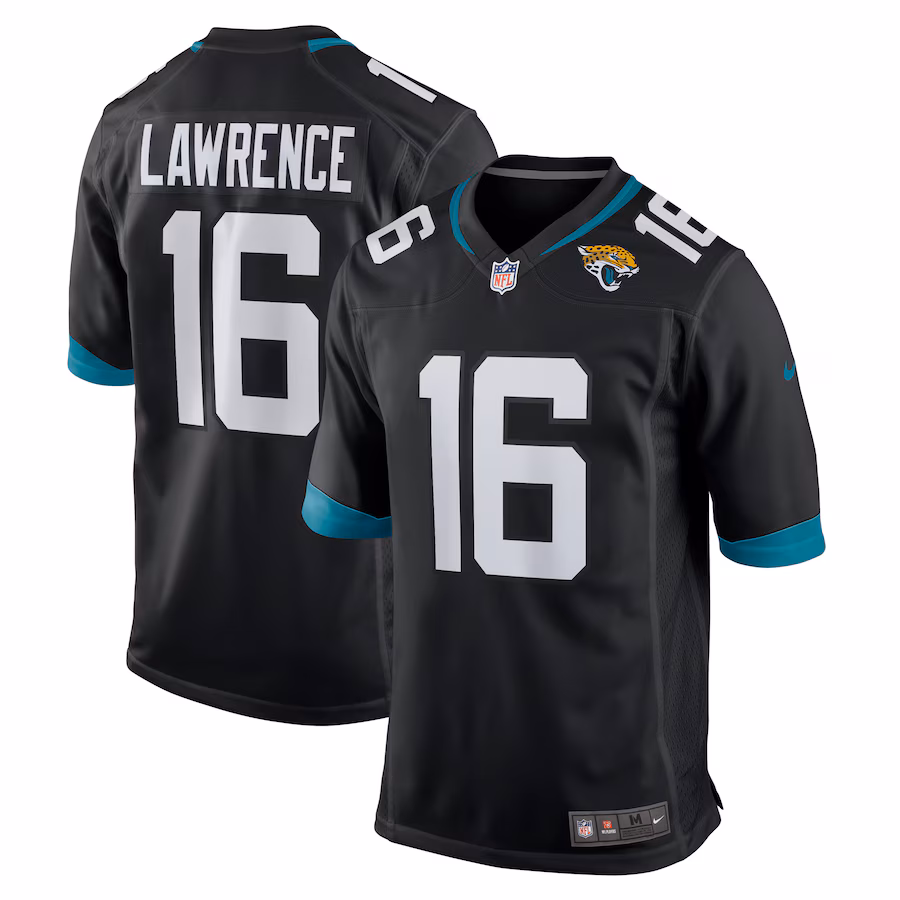 Youth Jacksonville Jaguars Trevor Lawrence Nike Black Game Jersey - Jersey