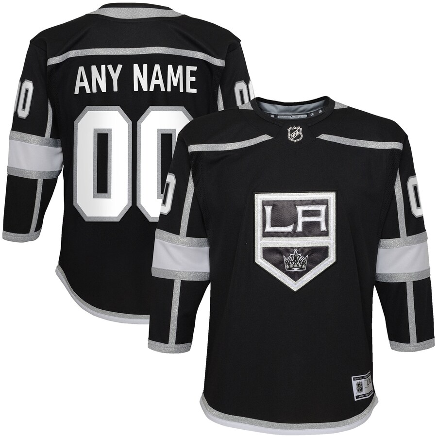 Youth Los Angeles Kings Black 2020/21 Home Premier Custom Jersey - Jersey