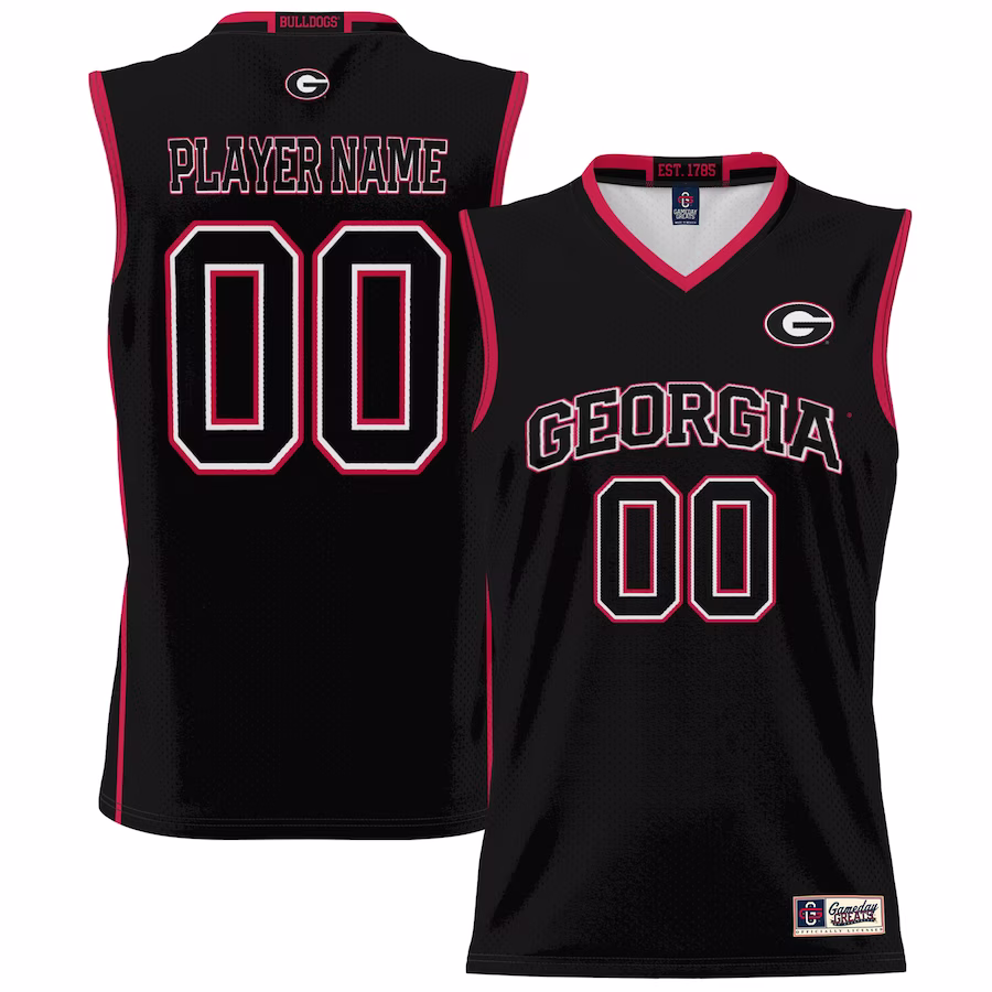 Georgia Bulldogs GameDay Greats NIL Pick-A-Player Lightweight Basketball Blackout Jersey - Black - Jersey