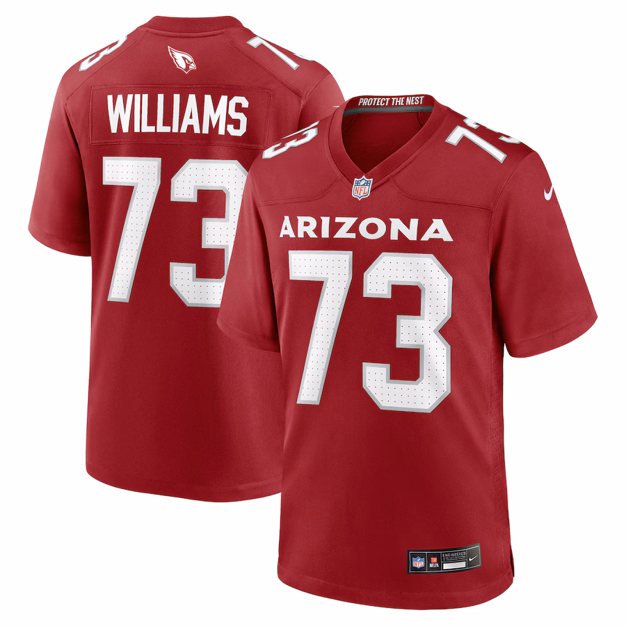 Men's Arizona Cardinals Jonah Williams Nike Cardinal Team Game Jersey - Jersey