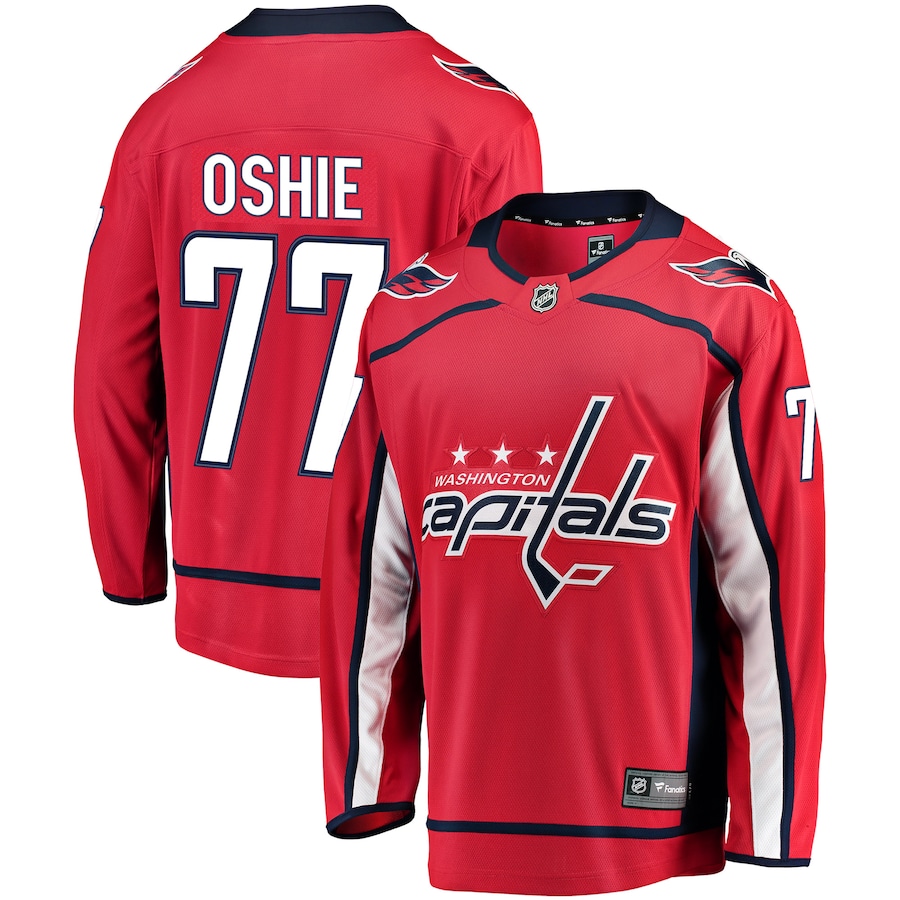 Men's Fanatics TJ Oshie Red Washington Capitals Breakaway Jersey - Jersey