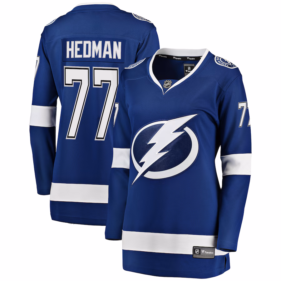 Women's Tampa Bay Lightning Victor Hedman Fanatics Blue Breakaway Player Jersey - Jersey