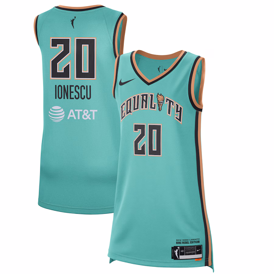 Women's New York Liberty Sabrina Ionescu Nike Green 2021 Rebel Edition Victory Player Jersey - Jersey