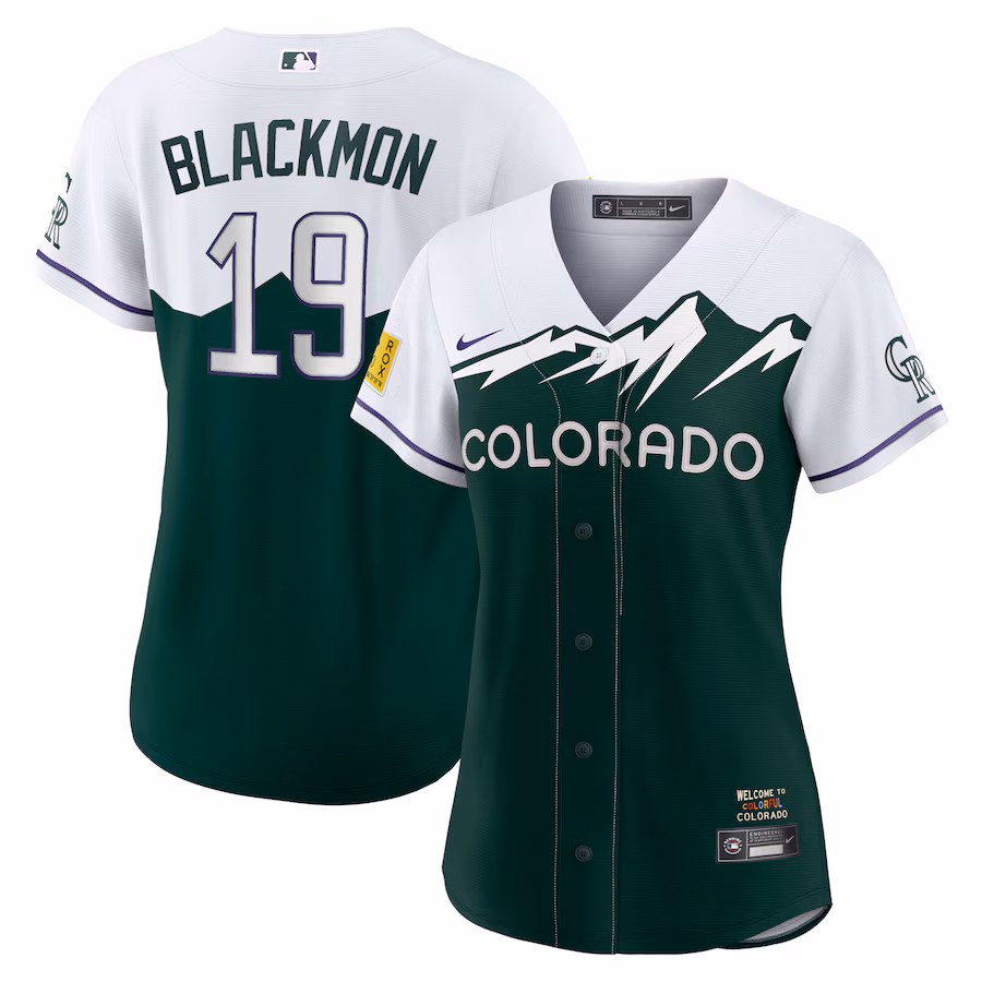 Women's Colorado Rockies Charlie Blackmon Nike White 2022 City Connect Replica Player Jersey - Jersey
