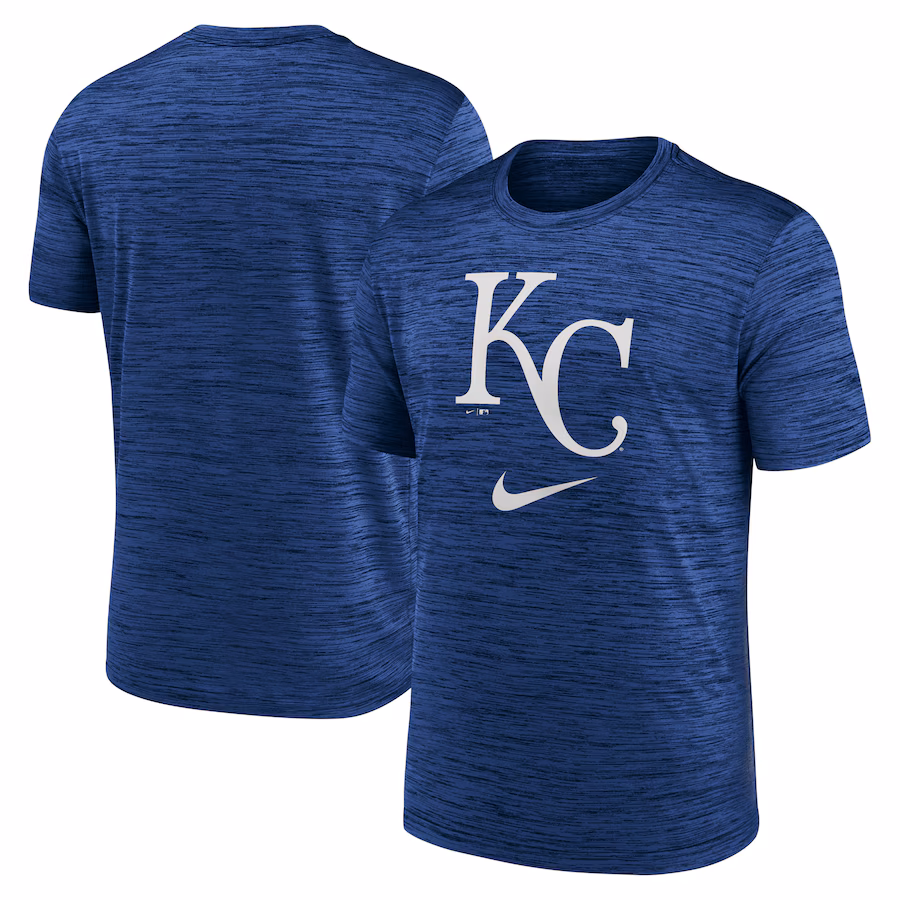 Men's Kansas City Royals Nike Royal Logo Velocity Performance T-Shirt - Jersey