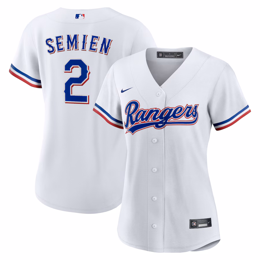 Women's Texas Rangers Marcus Semien Nike White Home Replica Player Jersey - Jersey