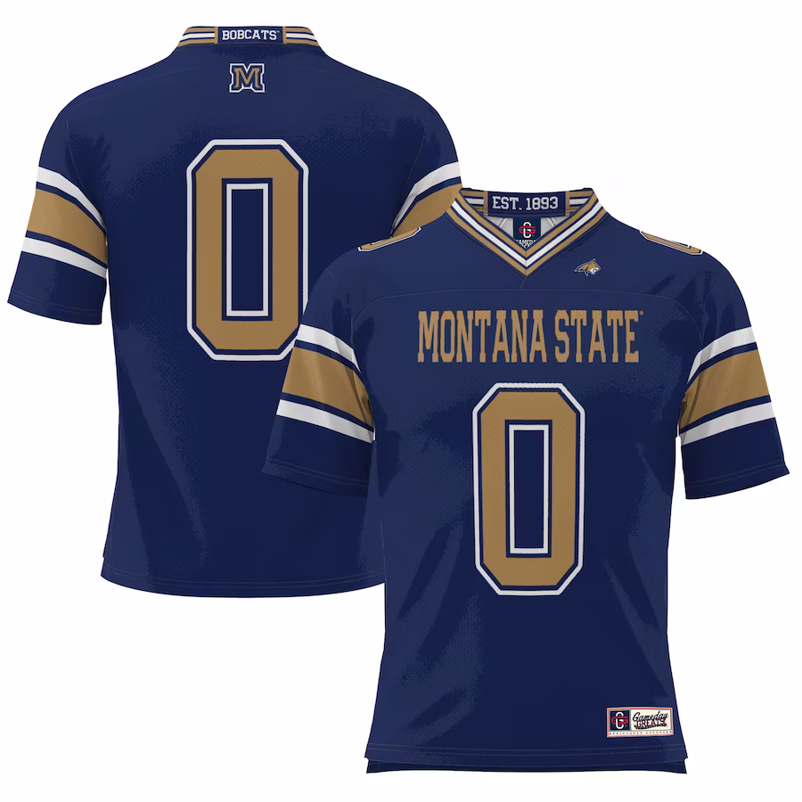 #1 Montana State Bobcats GameDay Greats Youth Football Jersey - Navy - Jersey