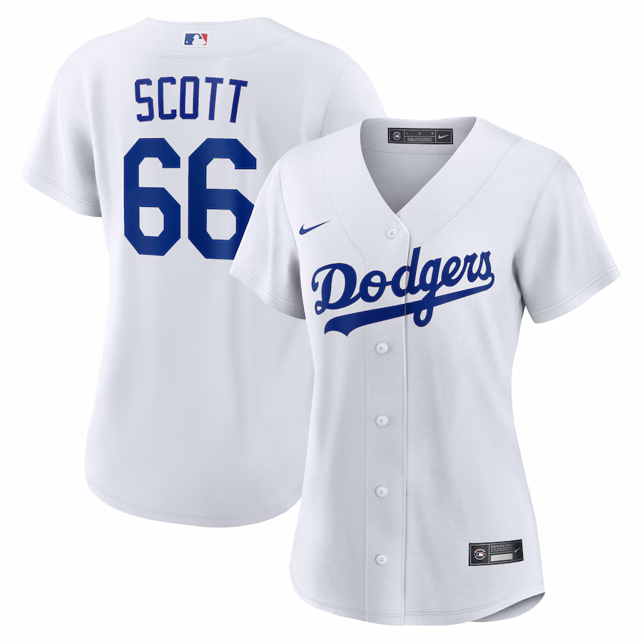 Women's Los Angeles Dodgers Tanner Scott Nike White Home Replica Jersey - Jersey