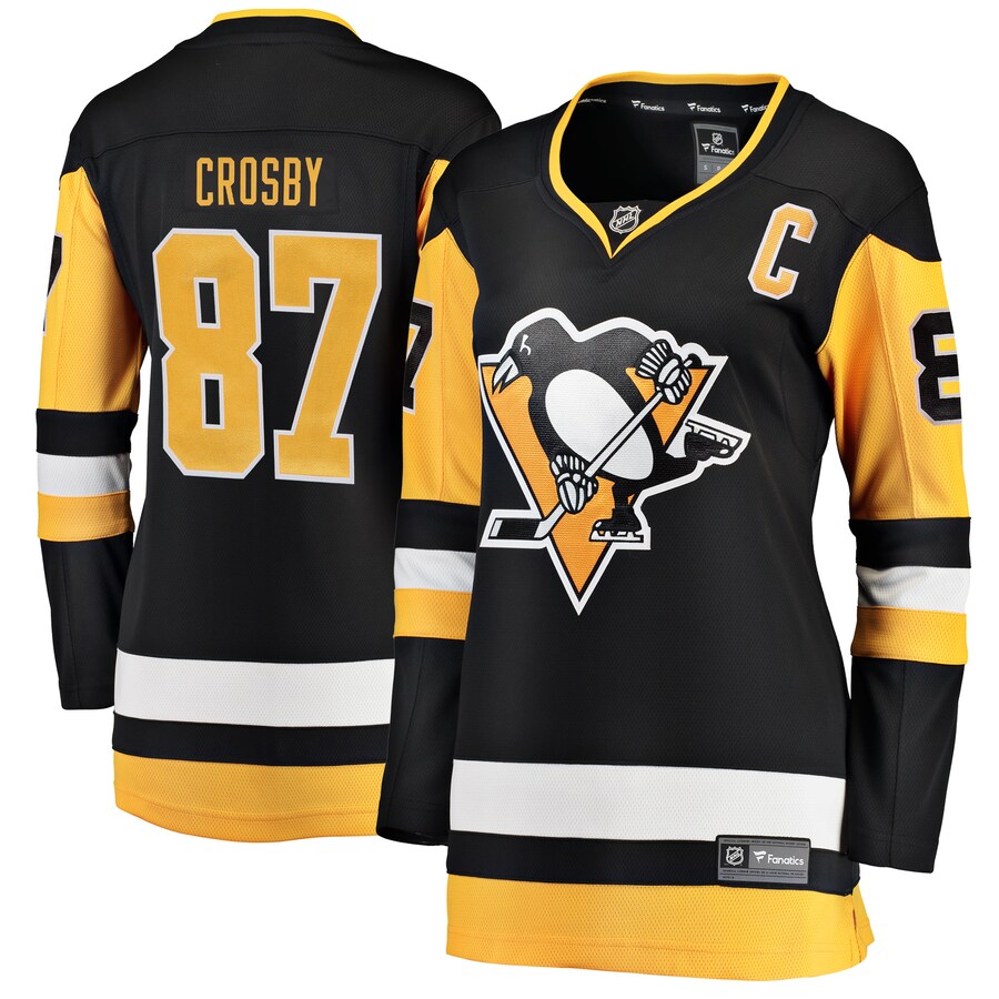 Women's Pittsburgh Penguins Sidney Crosby Fanatics Branded Black Home Breakaway Player Jersey - Jersey
