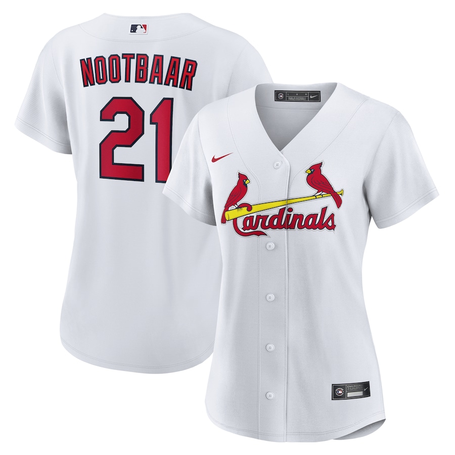 Women's St. Louis Cardinals Lars Nootbaar Nike White Home Replica Jersey - Jersey