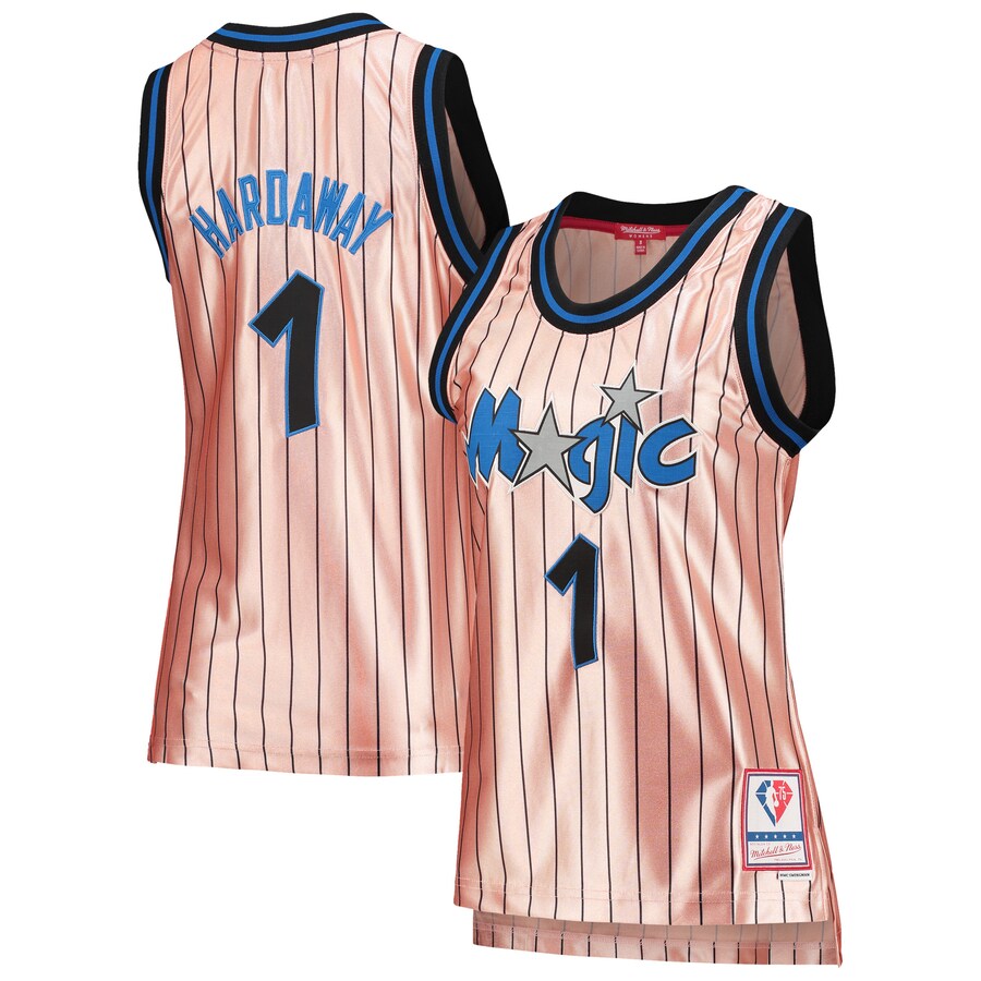 Women's Orlando Magic Penny Hardaway Mitchell & Ness Pink 75th Anniversary Rose Gold 1993 Swingman Jersey - Jersey
