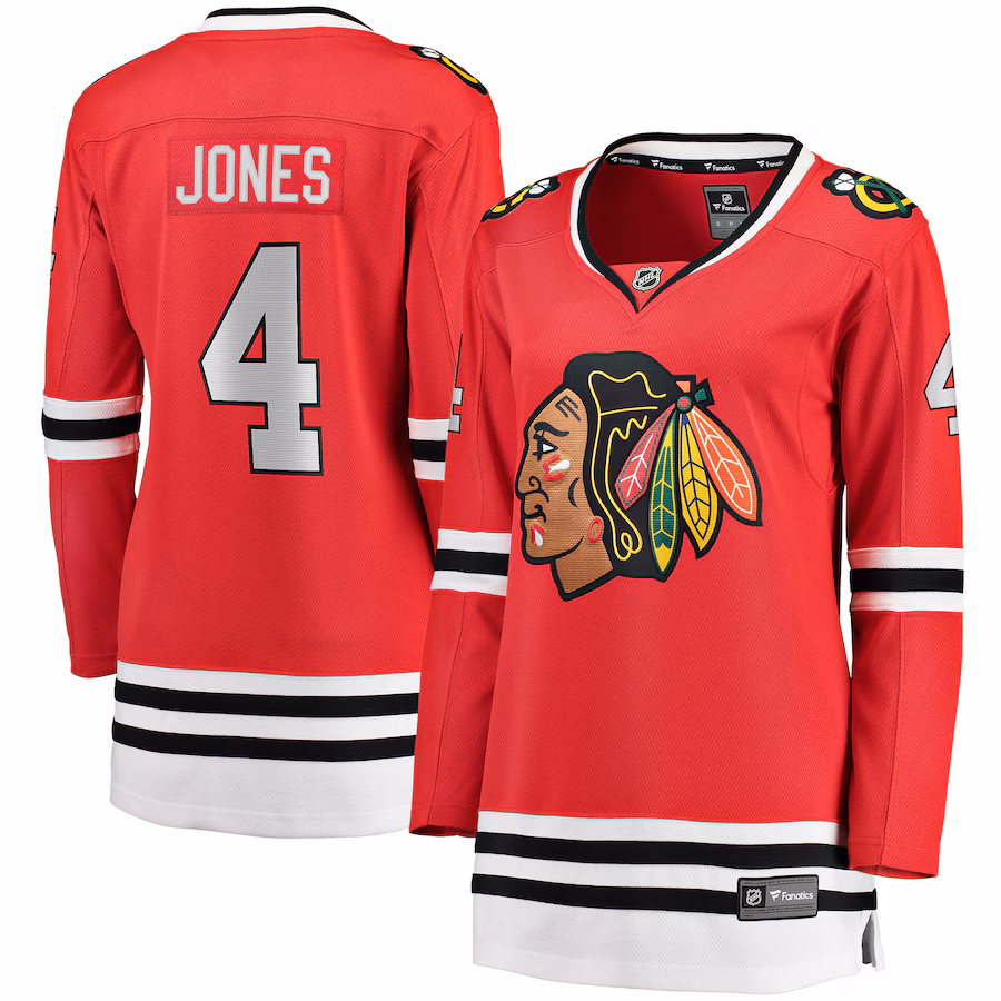 Women's Chicago Blackhawks Seth Jones Red Fanatics Home Breakaway Player Jersey - Jersey