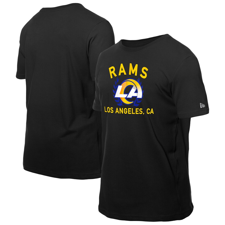 Men's Los Angeles Rams New Era Black 2025 NFL Draft T-Shirt - Jersey