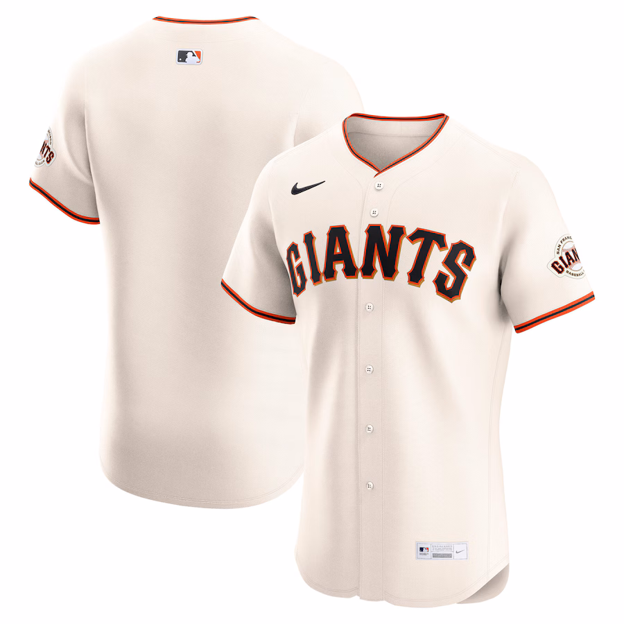 Men's San Francisco Giants Nike Cream Home Elite Jersey - Jersey