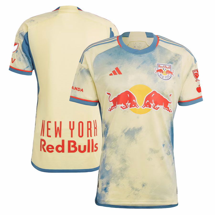 Men's New York Red Bulls adidas Yellow 2023 Daniel Patrick Kit Authentic Jersey - Jersey