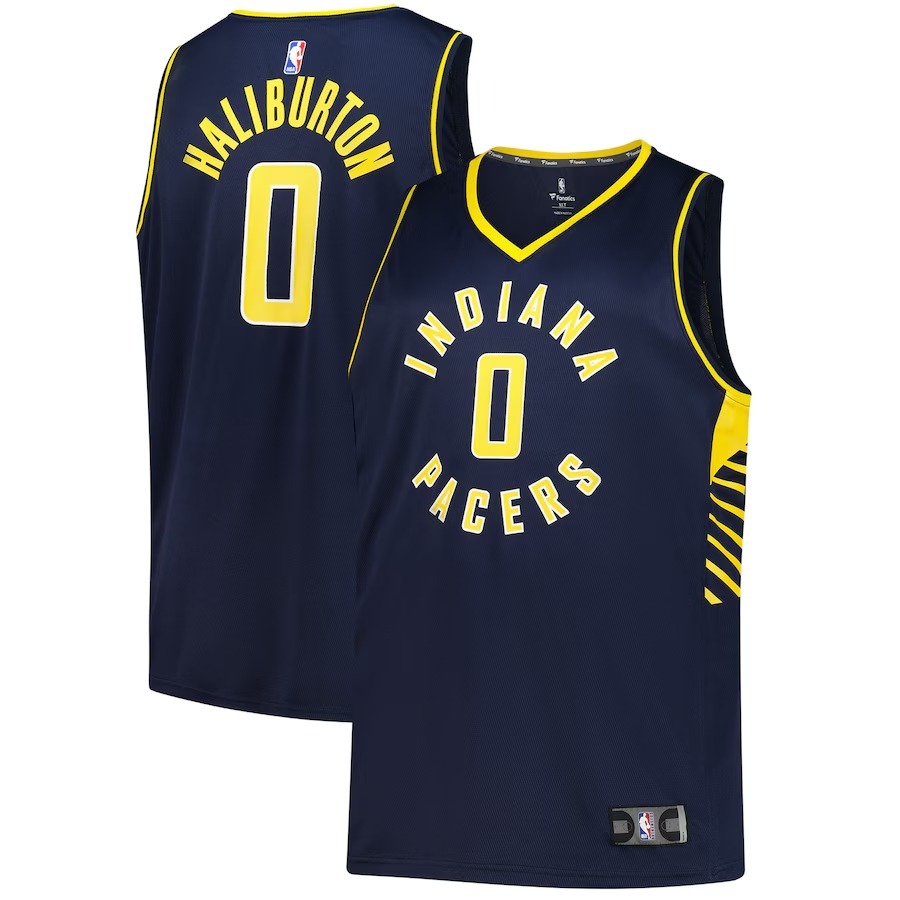 Men's Indiana Pacers Tyrese Haliburton Fanatics Navy Big & Tall Fast Break Jersey - Icon Edition - Jersey
