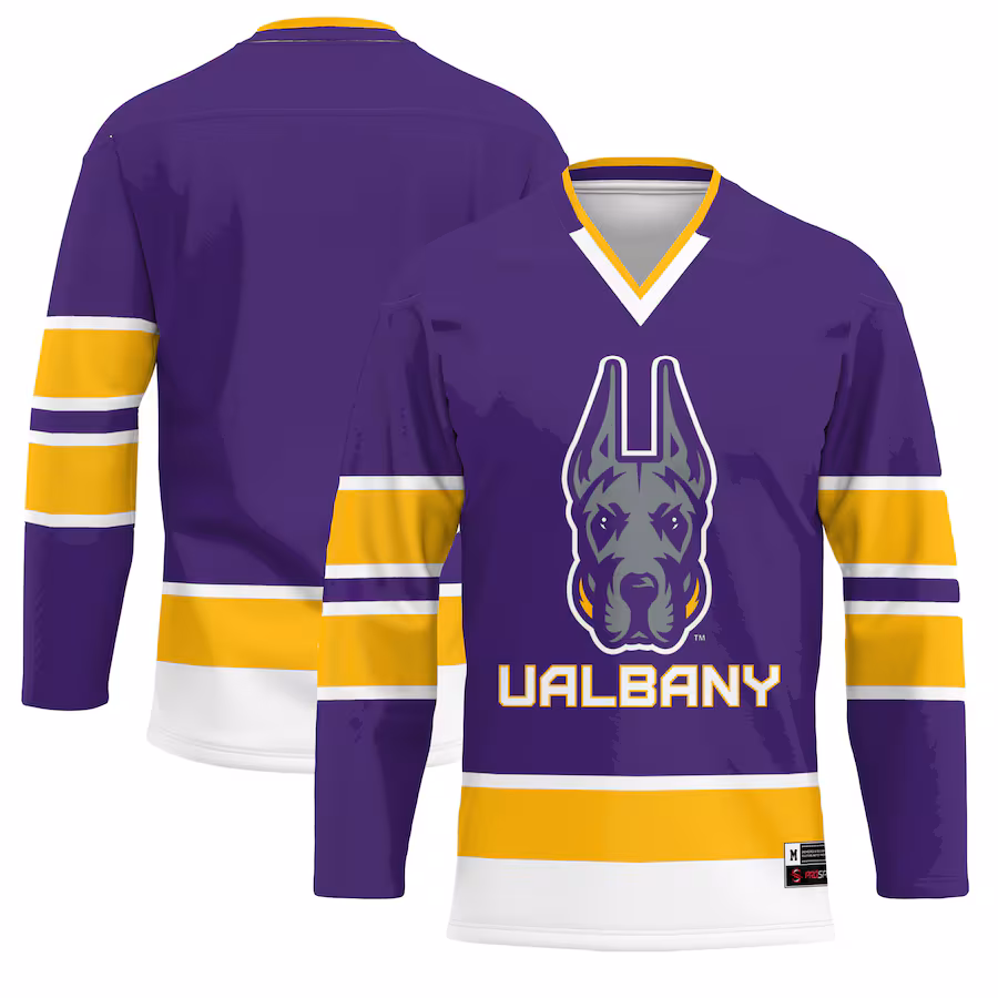 Youth GameDay Greats Purple UAlbany Great Danes Hockey Jersey - Jersey