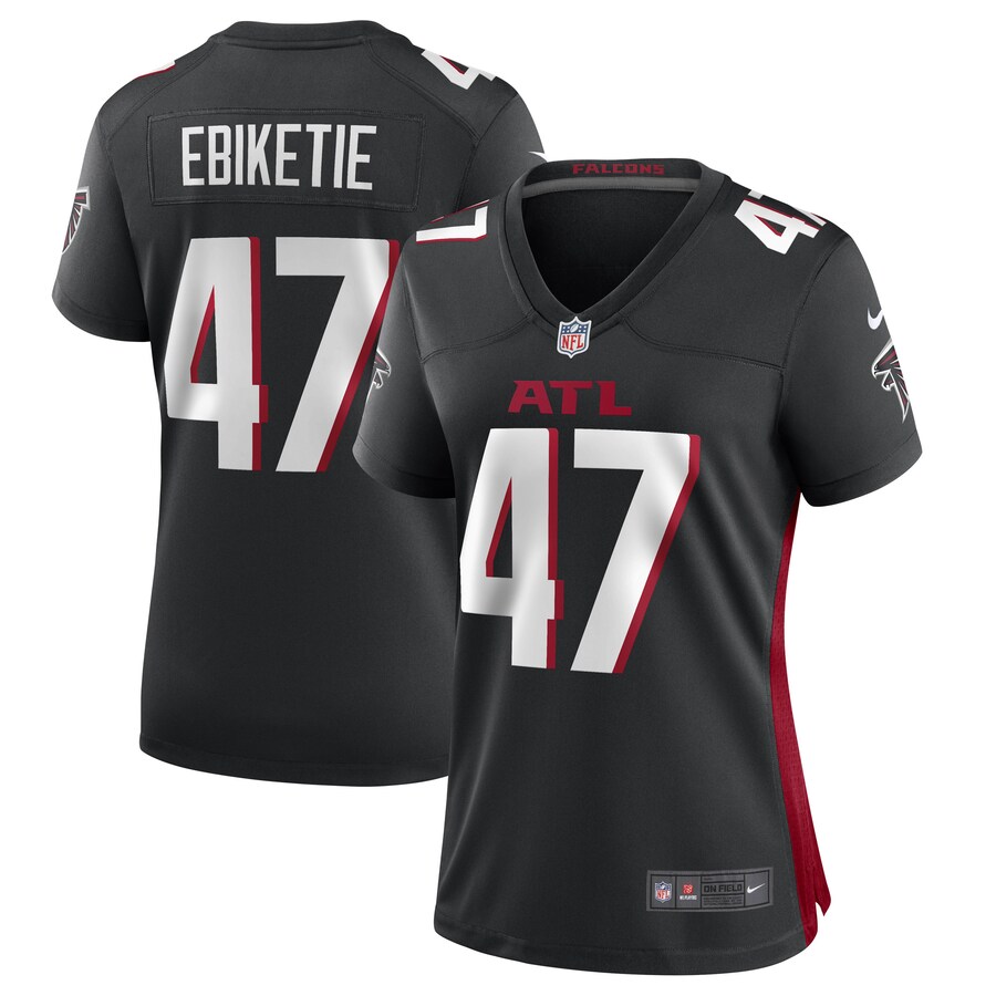 Women's Arnold Ebiketie Atlanta Falcons Nike Black Game Player Jersey - Jersey