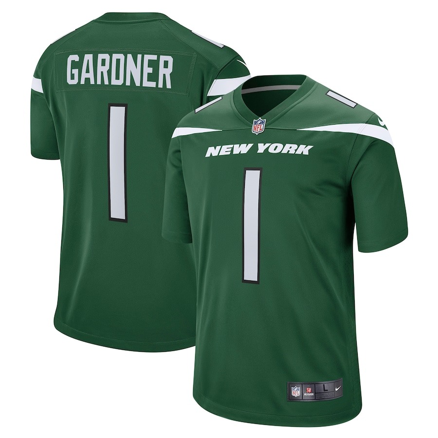 Men's New York Jets Ahmad Sauce Gardner Nike Green Player Game Jersey - Jersey
