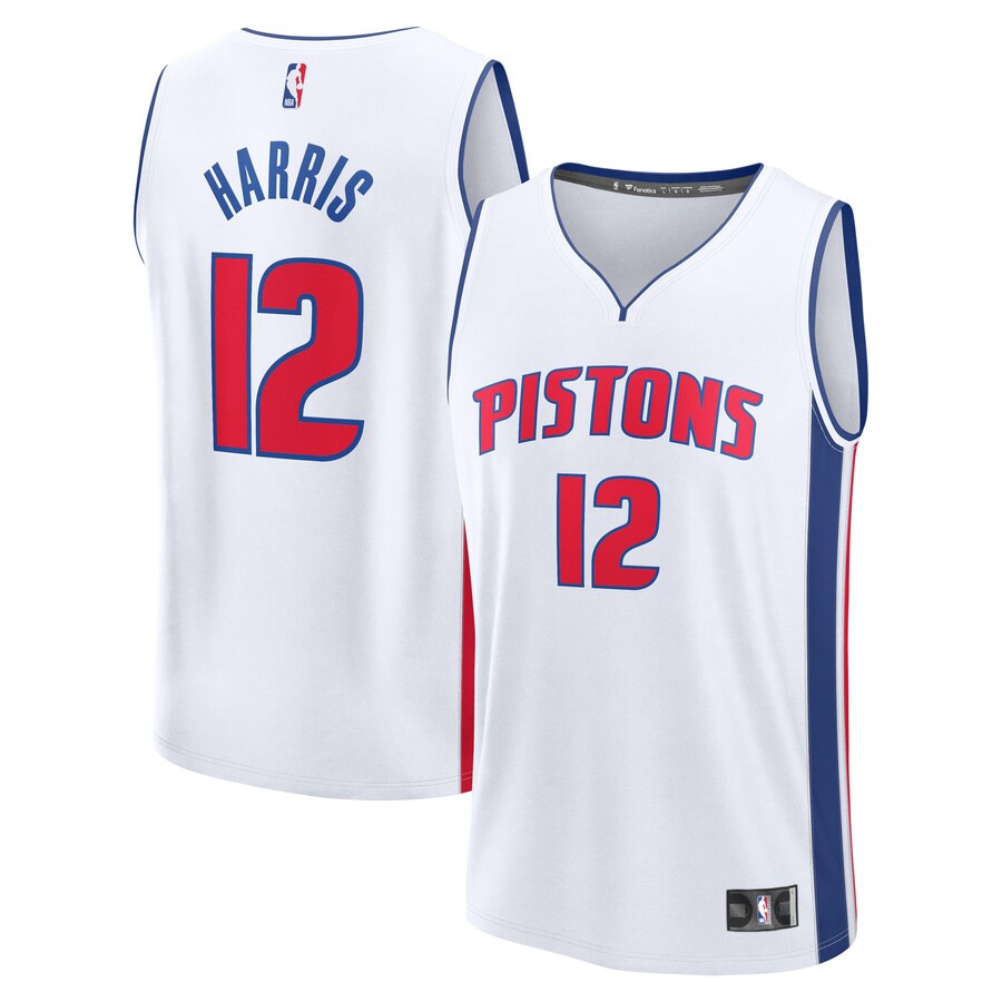 Men's Detroit Pistons Tobias Harris Fanatics White Fast Break Replica Player Jersey - Association Edition - Jersey