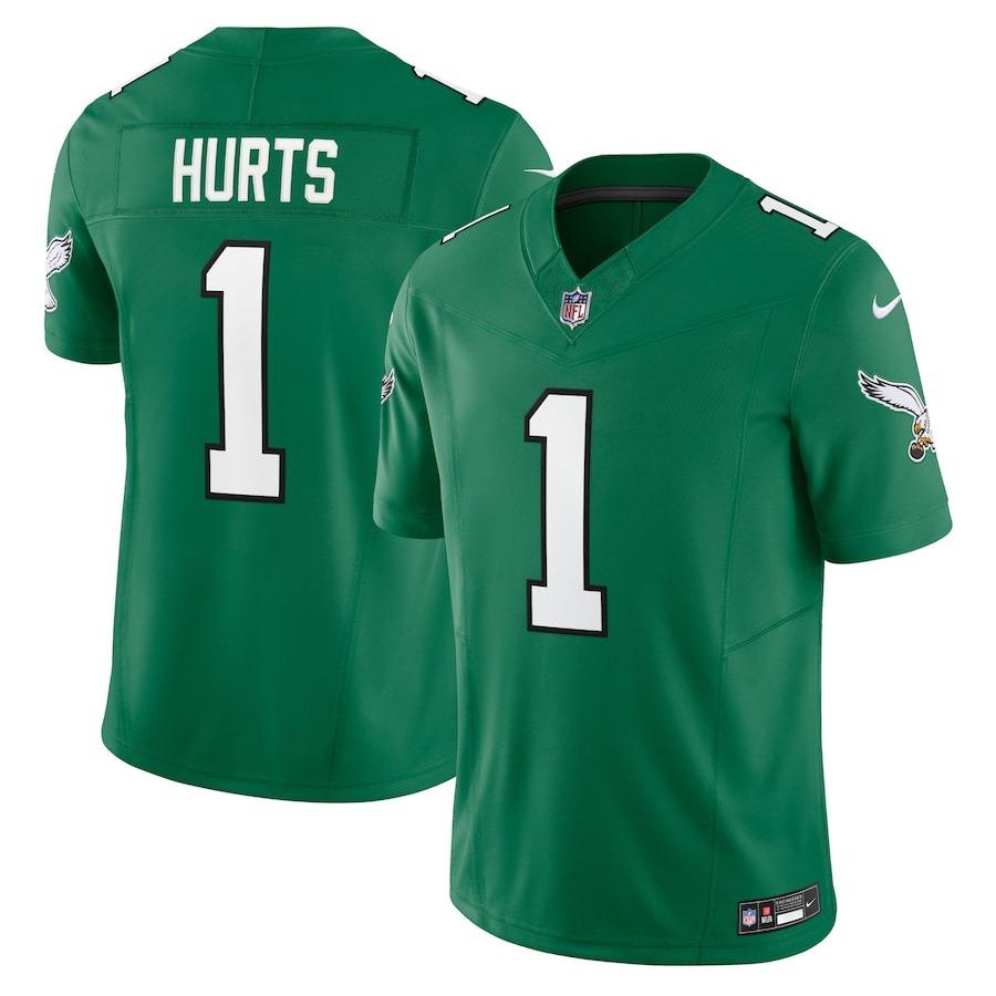 Men's Philadelphia Eagles Jalen Hurts Nike Kelly Green Vapor F.U.S.E. Limited Jersey - Jersey