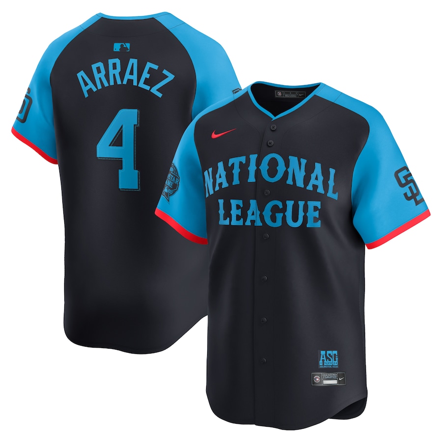 Men's National League Luis Arraez Nike Navy 2024 MLB All-Star Game Limited Player Jersey - Jersey