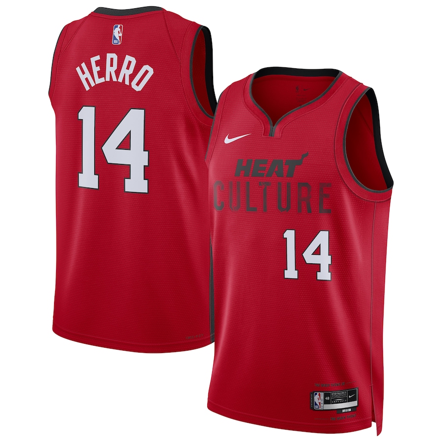 Unisex Miami Heat Tyler Herro Nike Red 2024/25 Swingman Player Jersey - City Edition - Jersey