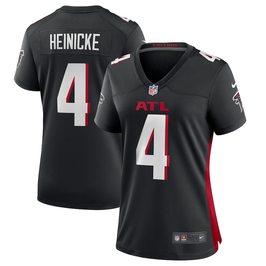 Women's Atlanta Falcons Taylor Heinicke Nike Black Game Player Jersey - Jersey