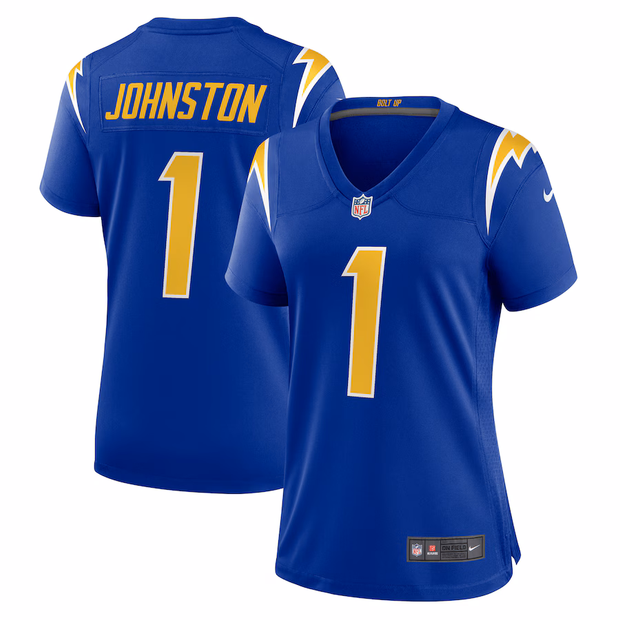 Women's Los Angeles Chargers Quentin Johnston Nike Royal Alternate Game Jersey - Jersey