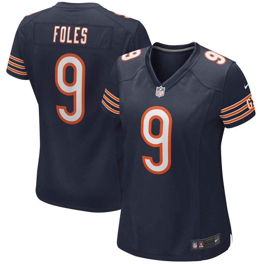 Women's Chicago Bears Nick Foles Nike Navy Game Jersey - Jersey