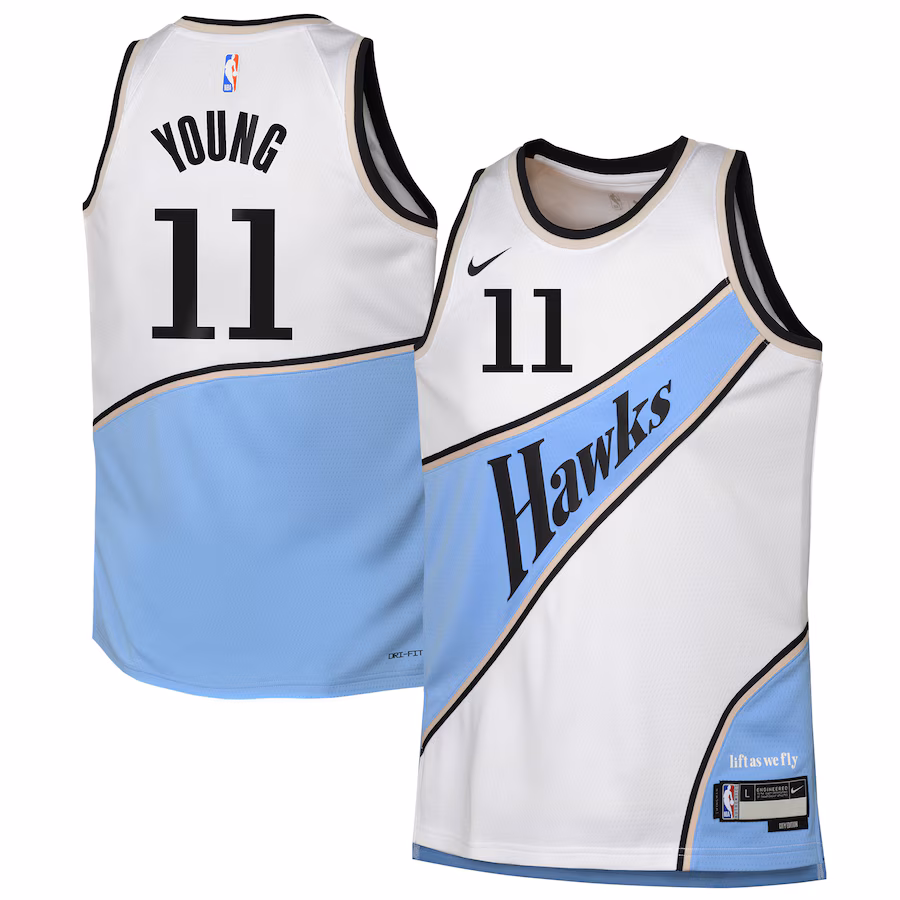 Youth Atlanta Hawks Trae Young Nike White 2024/25 Swingman Player Jersey - City Edition - Jersey