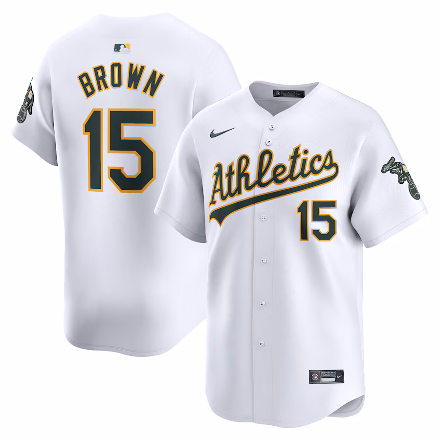 Men's Oakland Athletics Seth Brown Nike White Home Limited Player Jersey - Jersey