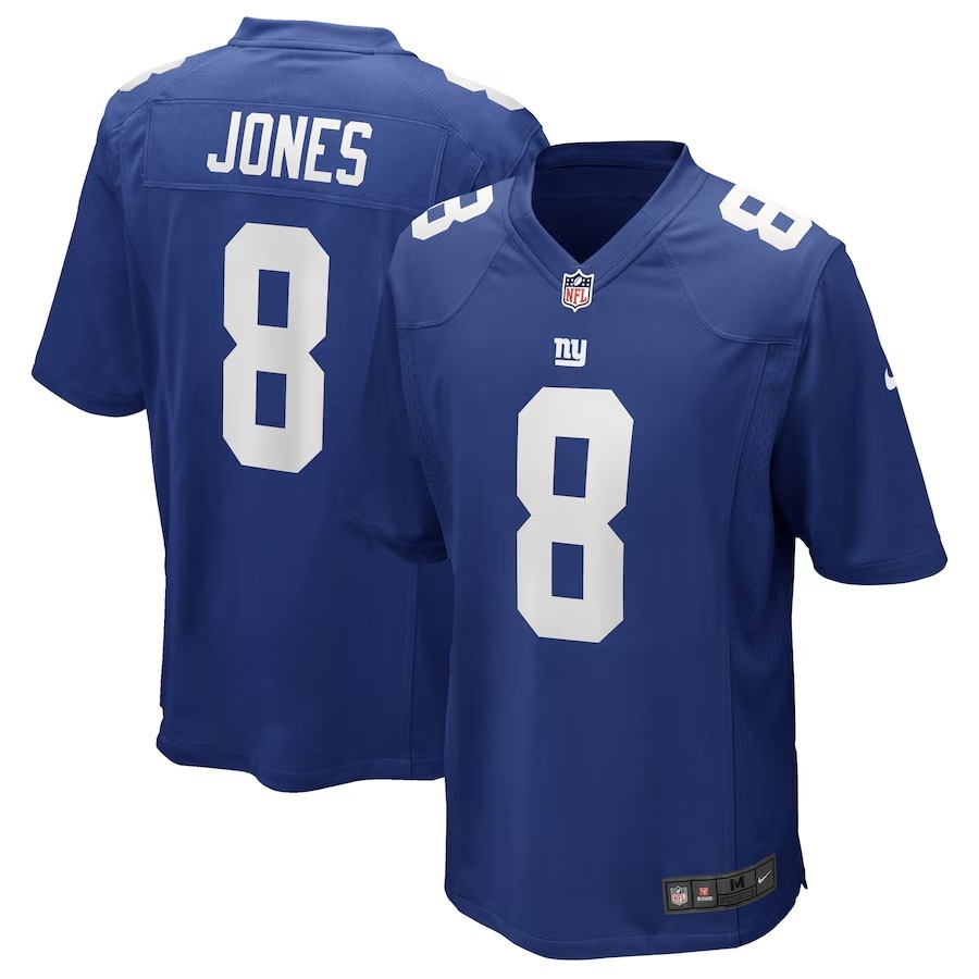 Men's New York Giants Daniel Jones Nike Royal Game Player Jersey - Jersey