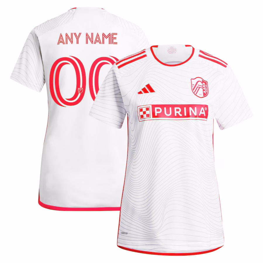 Women's St. Louis City SC  adidas White 2024 The Confluence Kit Replica Custom Jersey - Jersey