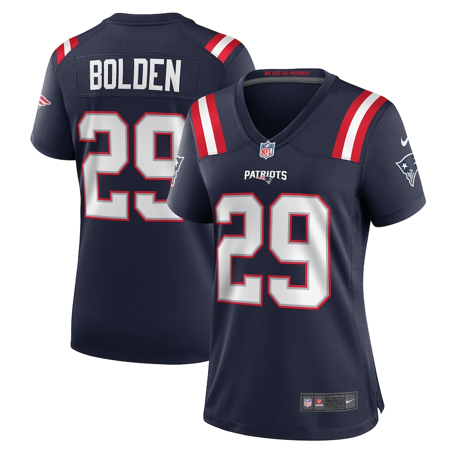 Women's New England Patriots Isaiah Bolden Nike  Navy Team Game Jersey - Jersey