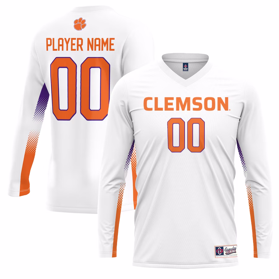 Clemson Tigers GameDay Greats Unisex NIL Lightweight Volleyball Jersey - White - Jersey