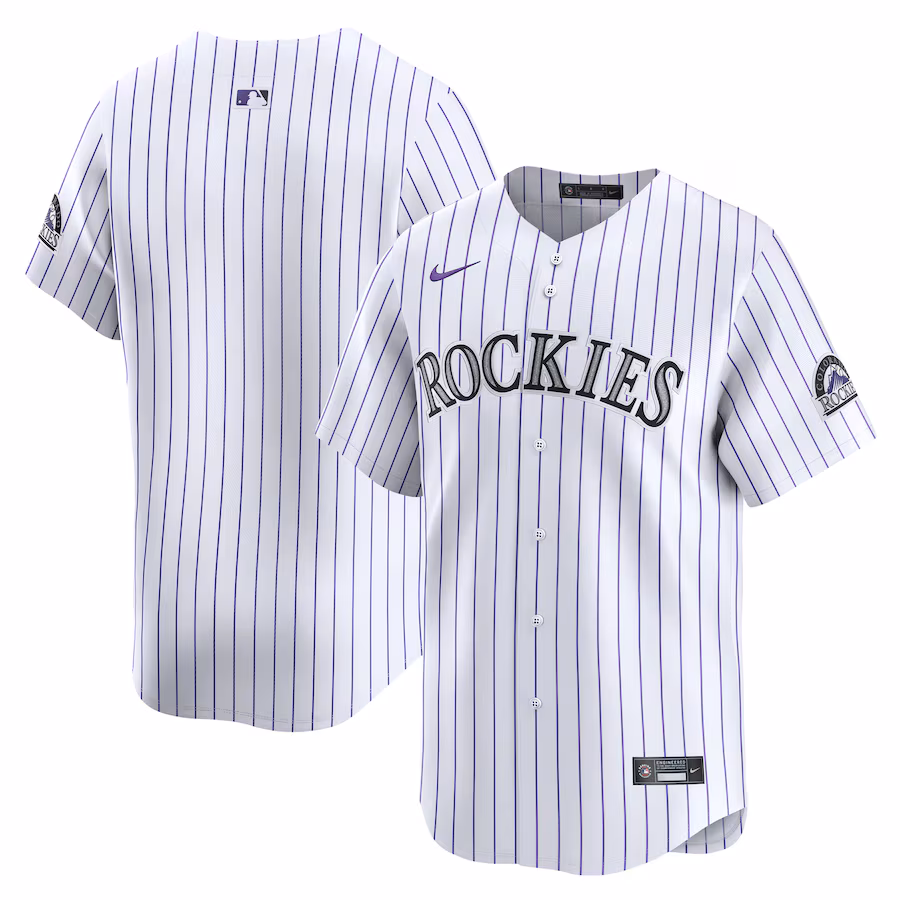 Men's Colorado Rockies  Nike White Home Limited Player Jersey - Jersey